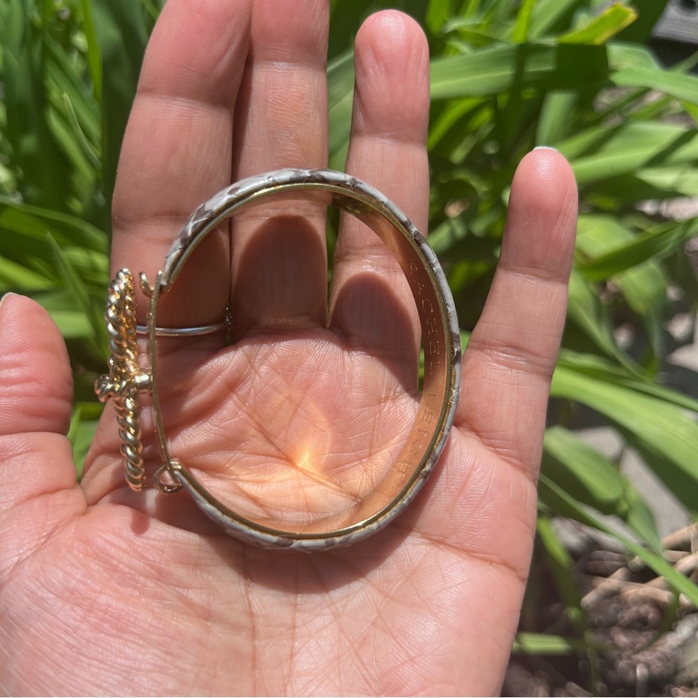 Rachel Leigh Gold Tone Python Bangle! - Picture 3 of 7